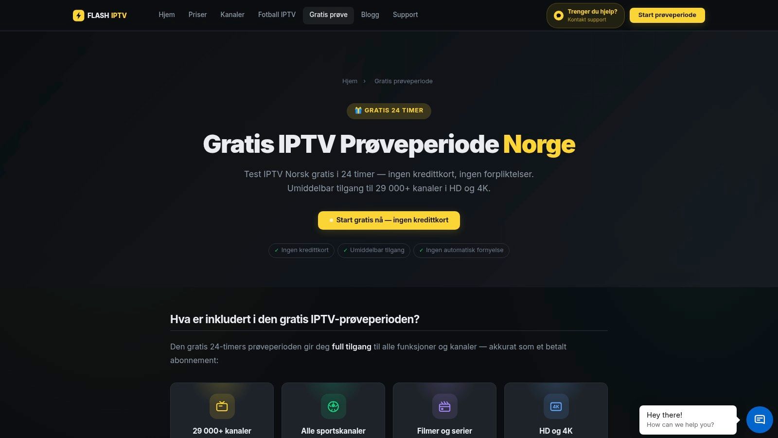 Gratis IPTV Prøveperiode