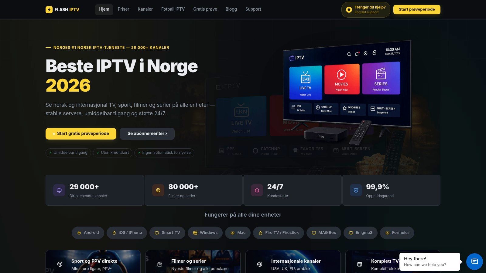 Screenshot from https://flashiptvno.com